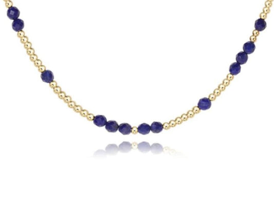 15" Choker Hope Unwritten Gemstone | Lapis