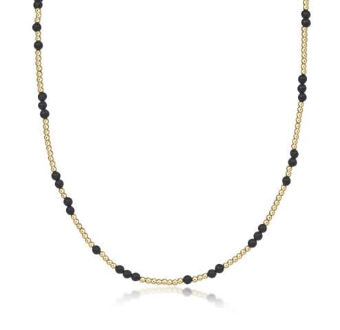 15" Choker Hope Unwritten Gemstone | Matte Onyx