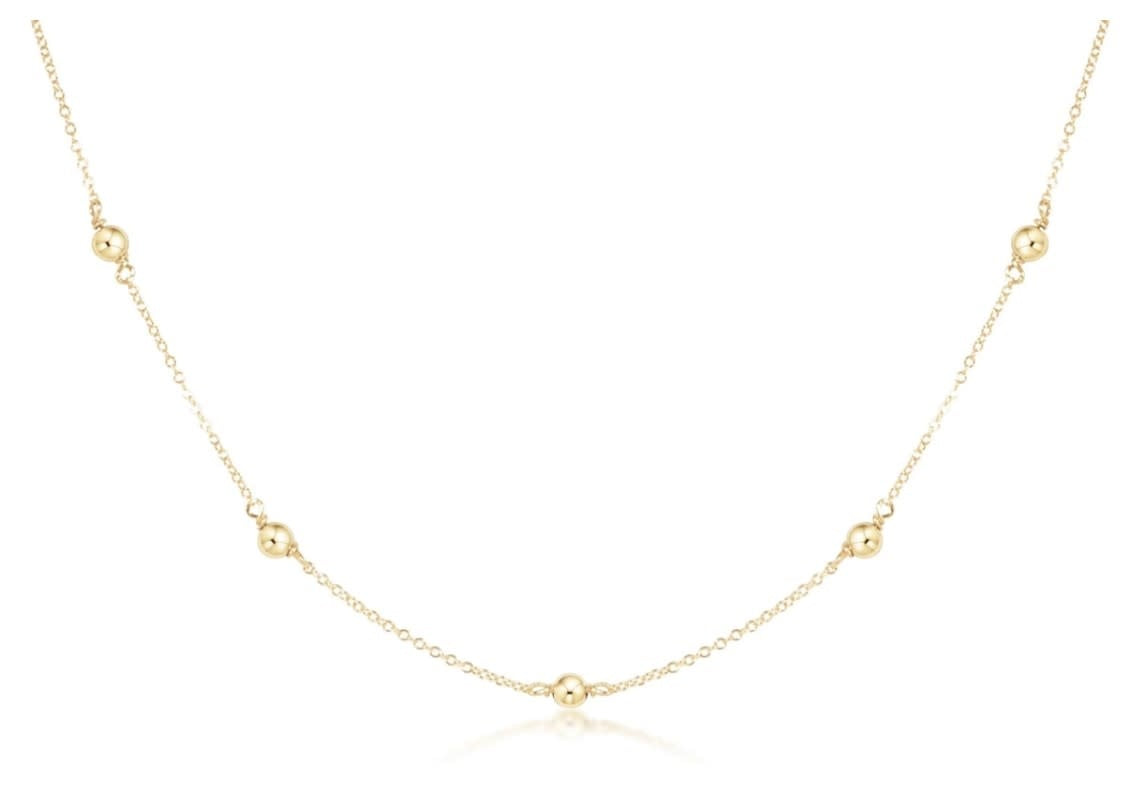 eNewton Classic 4mm Simplicity Chain Choker Necklace | 15in