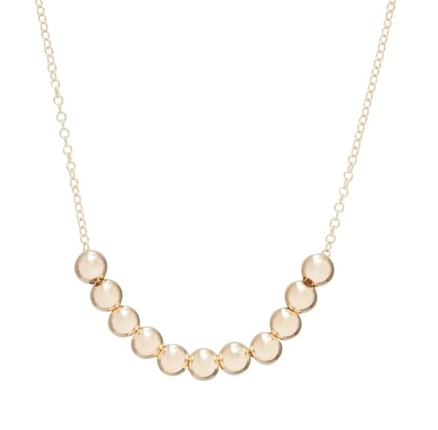 Classic Gold Beaded Bliss Necklace | 16in