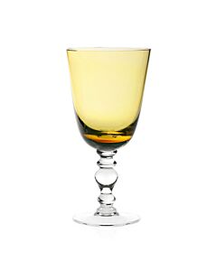 William Yeoward Crystal Country Fanny Amber Water Wine Goblet Glass | 7.5in 13oz
