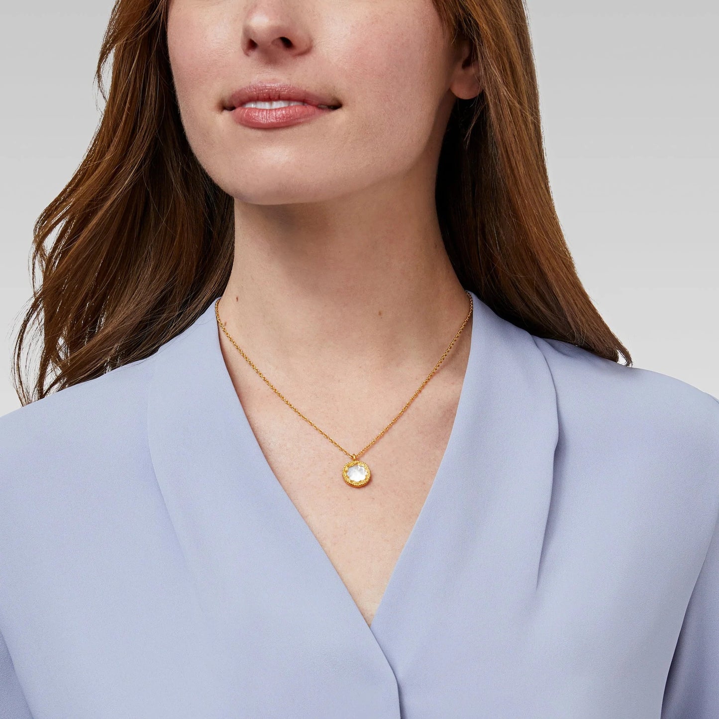 Trieste Coin Solitaire Necklace