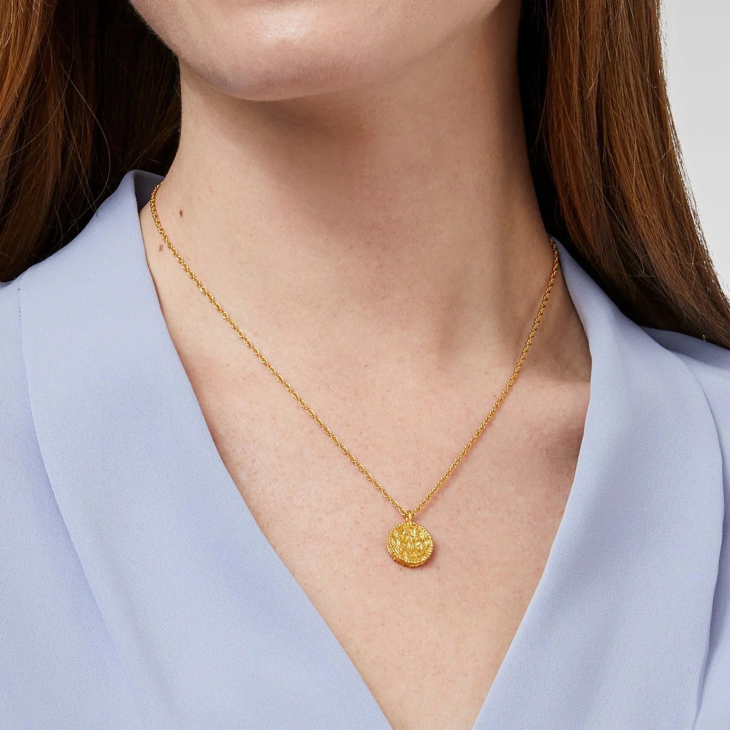 Trieste Coin Solitaire Necklace