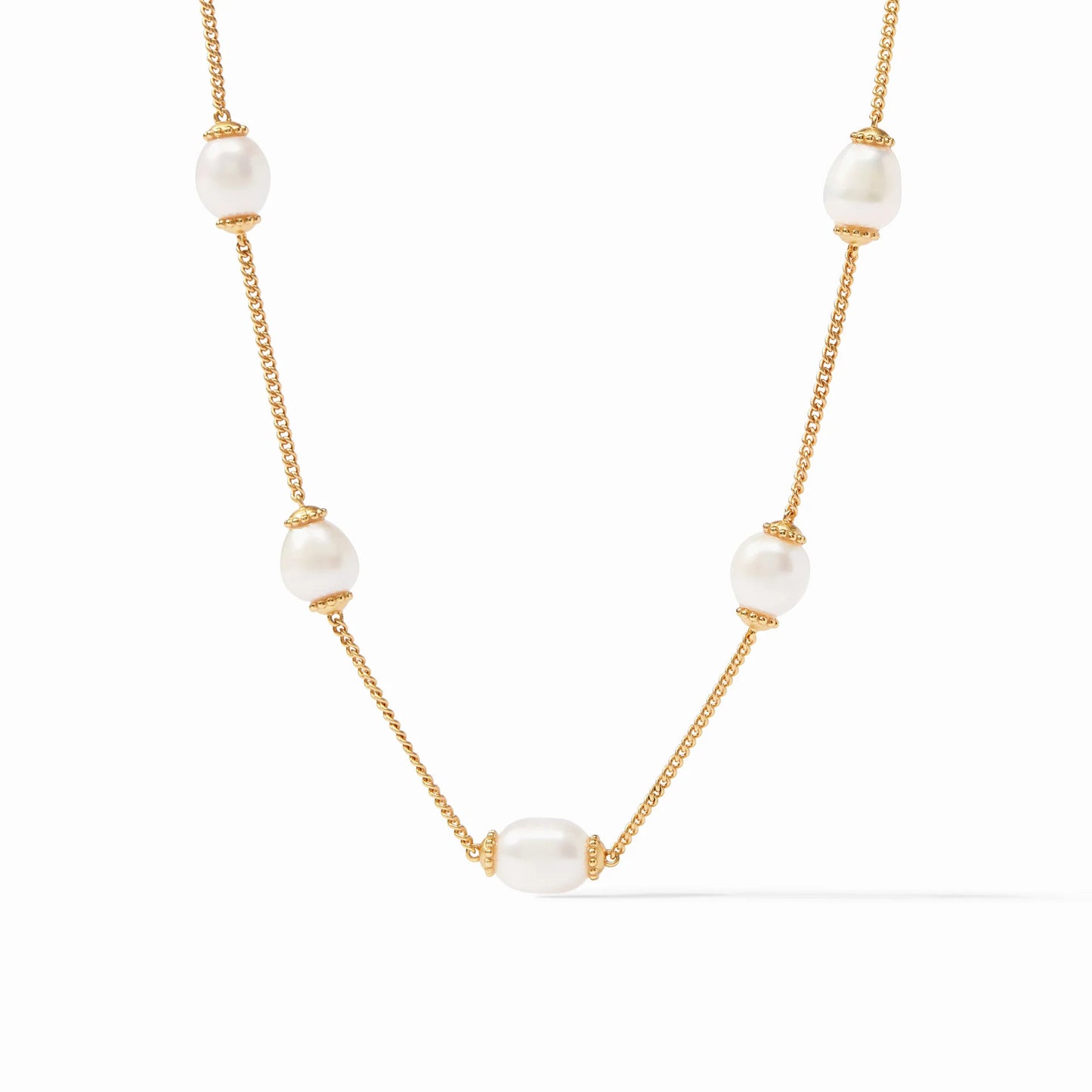 Flora Delicate Necklace | 17-18in Pearl