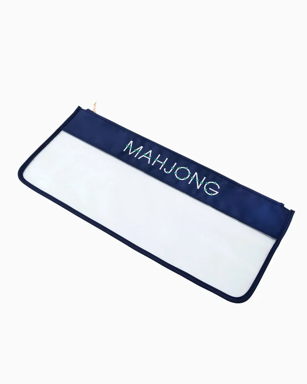 Mahjong Tile Bag | Navy Bamboo