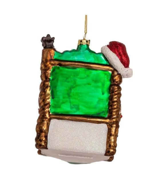 Snoozing in Santa's Chair Ornament