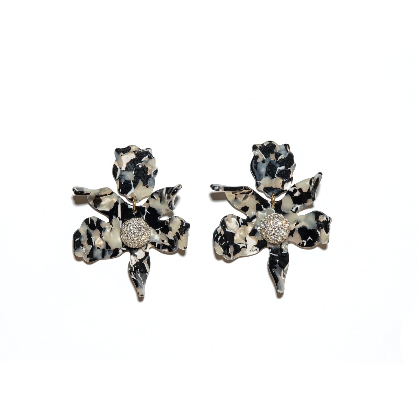 Lele Sadoughi Crystal Lily Earrings
