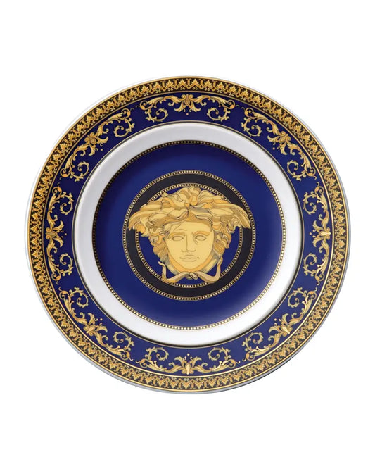 Versace Medusa Blue Bread + Butter Plate | 7in