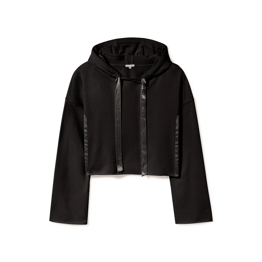 Bianca Satin Inset Hoodie |