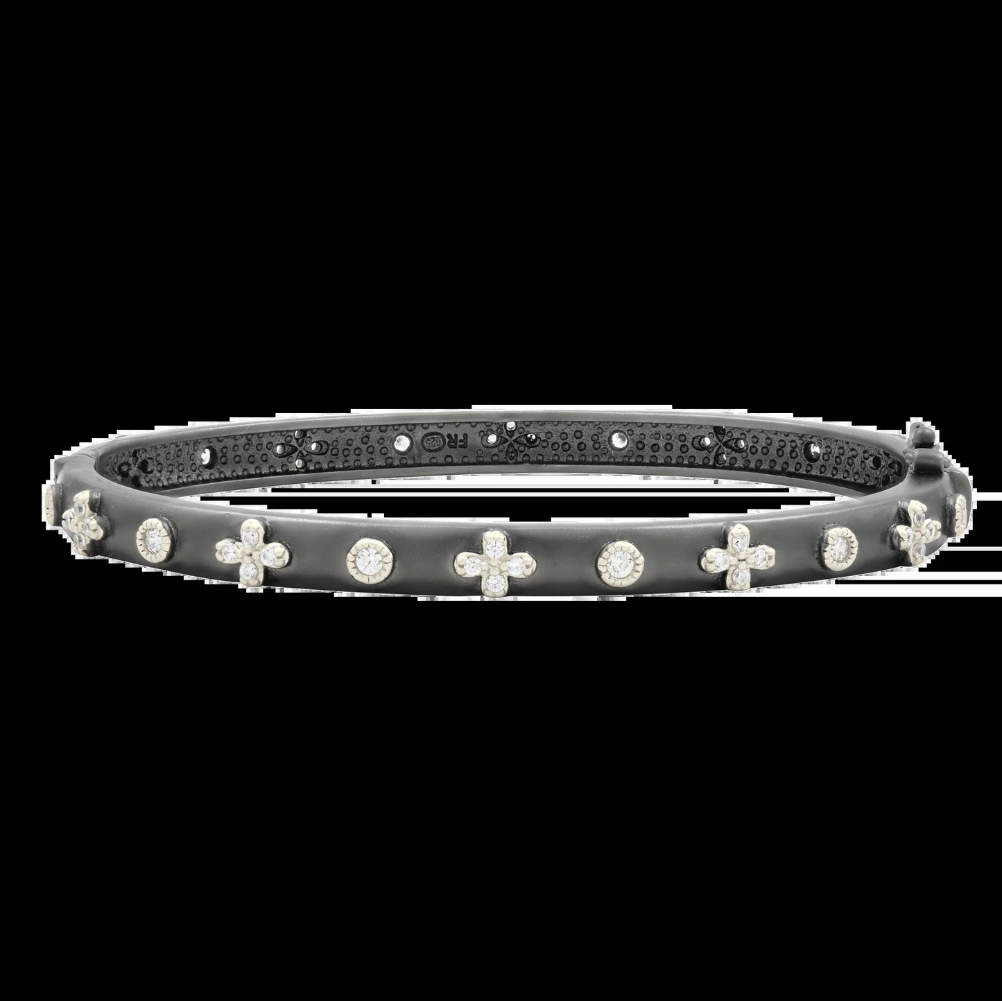 SIGNATURE CLOVER HINGE BANGLE