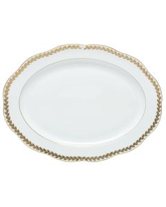 Herend Golden Laurel Oval Platter | 15in