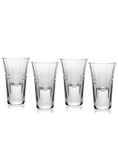William Yeoward Crystal American Bar Corinne Shot Glass Tumbler Set of 4 | 4in 2oz