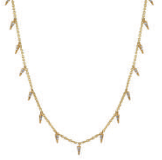 Pave Fringe Drop Necklace