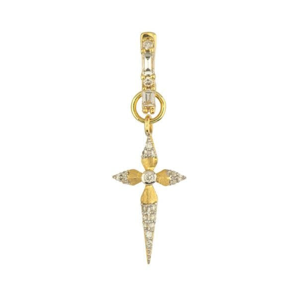 Petite Diamond Large Cross Charm