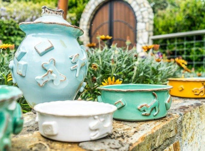 Baby Blue Small Dog Bowl