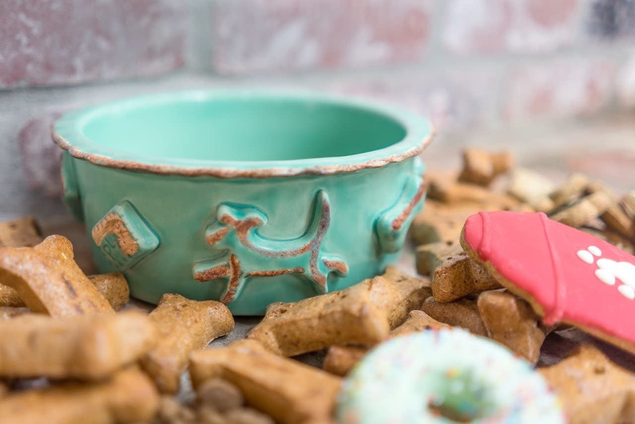 Small French White Dog Bowl
