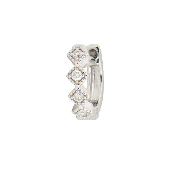 SINGLE | Petite Diamond Kite Hoop WG