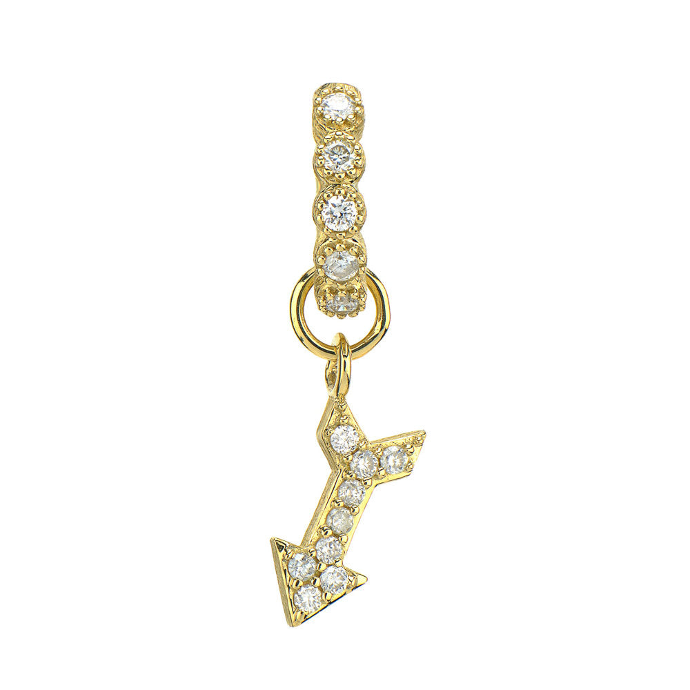 Petite Pave Diamond Arrow Charm