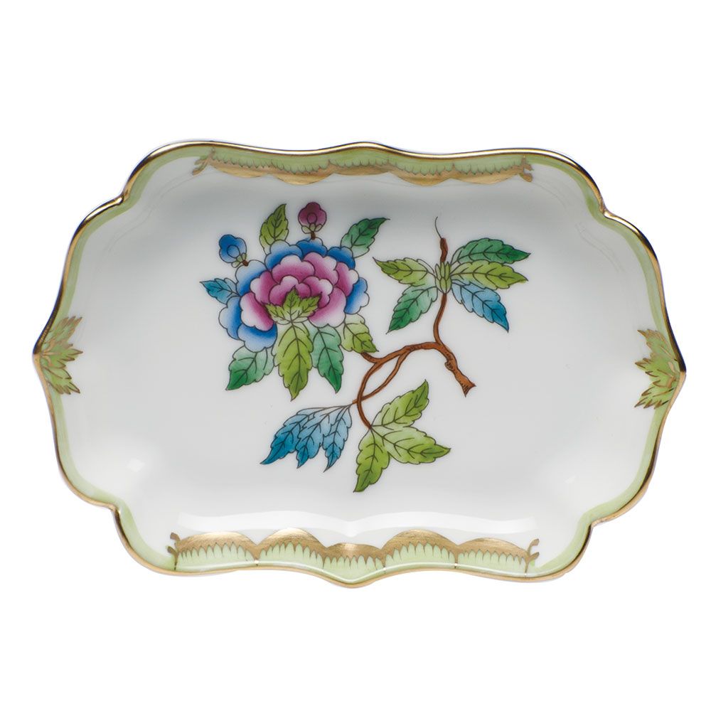 Herend Queen Victoria Mini Scalloped Tray | 4.25in