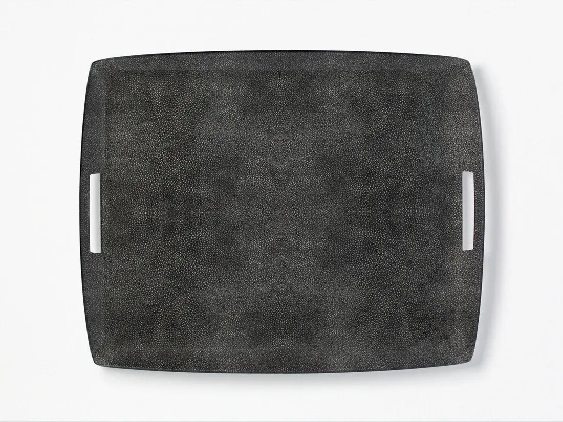 XL Acrylic Serving Tray With Handles| 21x17in Anthracite