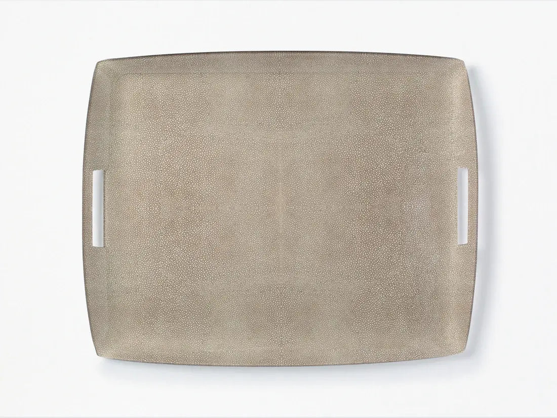 XL Acrylic Serving Tray With Handles| 21x14in Mink