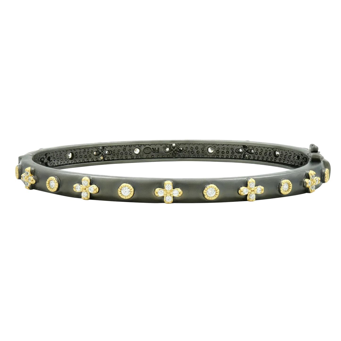 SIGNATURE CLOVER HINGE BANGLE