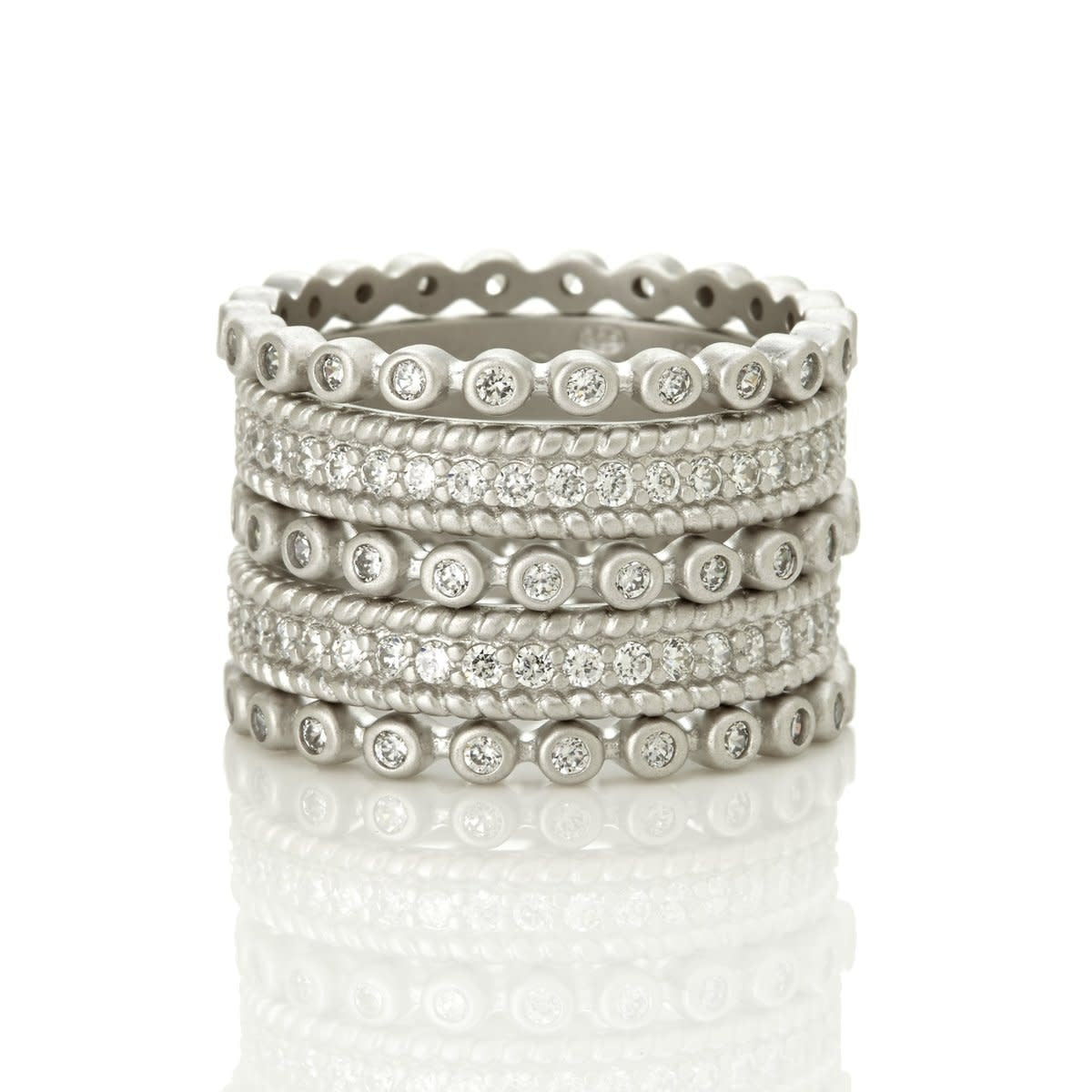 Signature Pave 5 Stack Ring