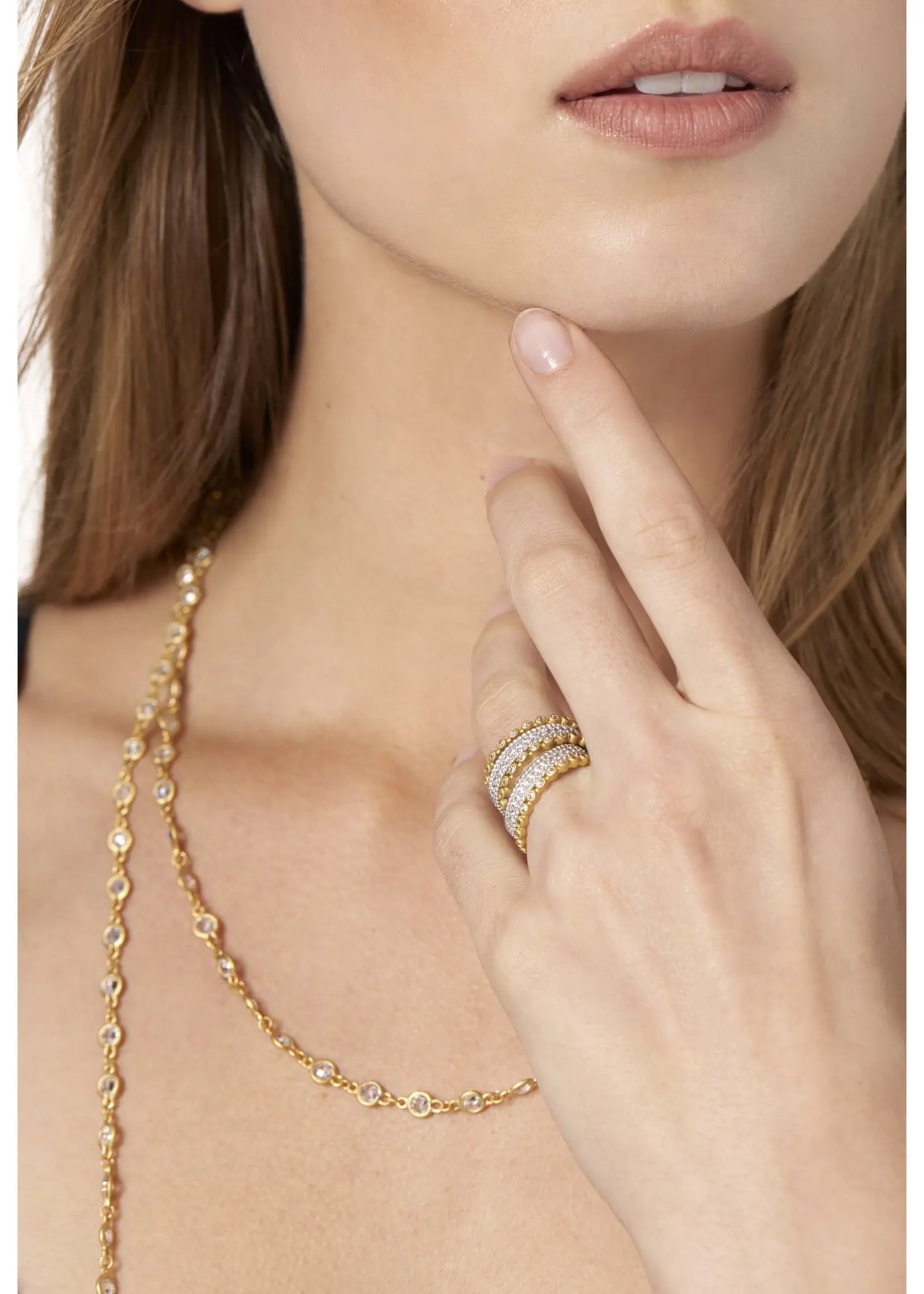 Signature Pave 5 Stack Ring