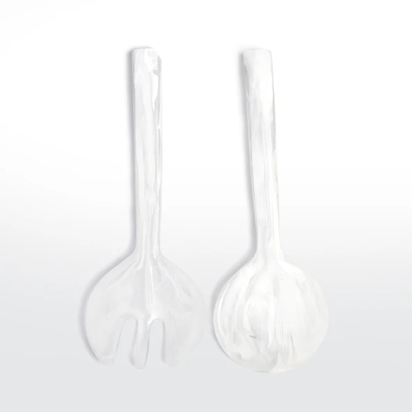 Resinware Handcrafted Salad Server Set |
