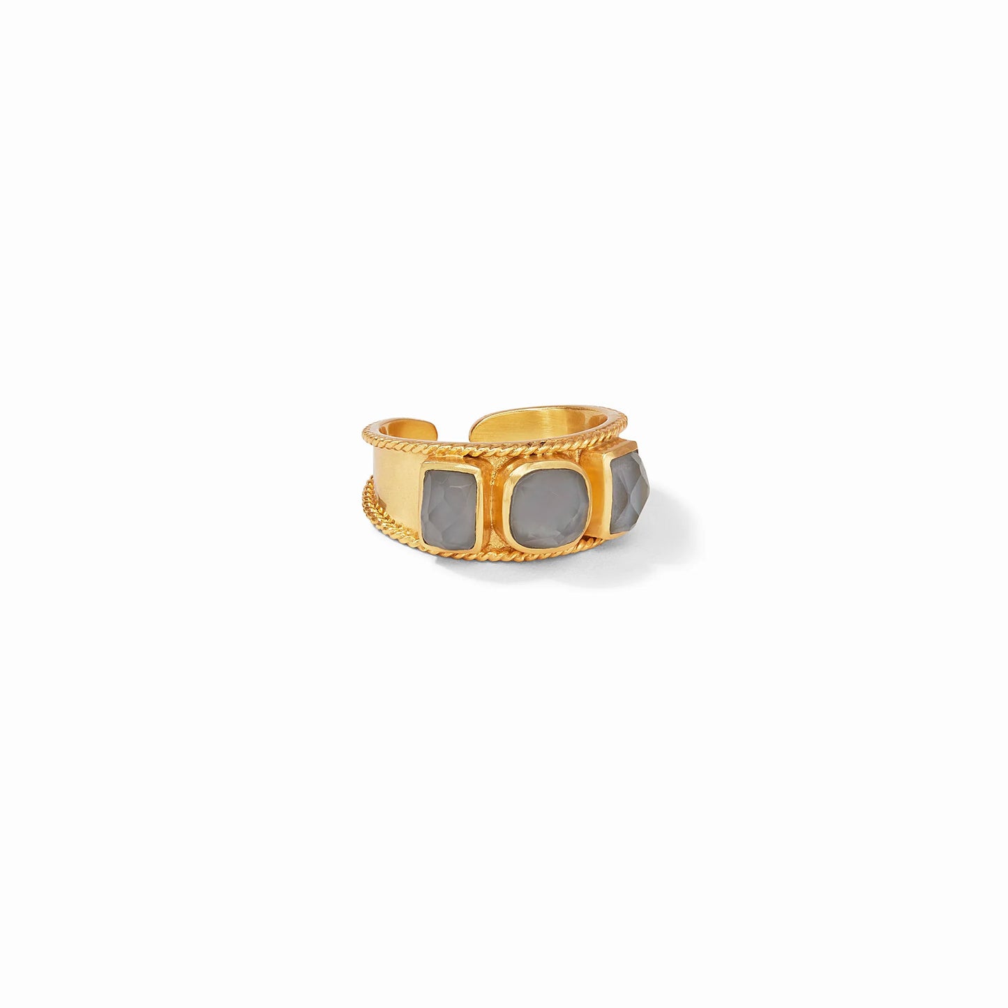 Savoy Ring Gold | Iridescent Pacific Blue Size 6/7