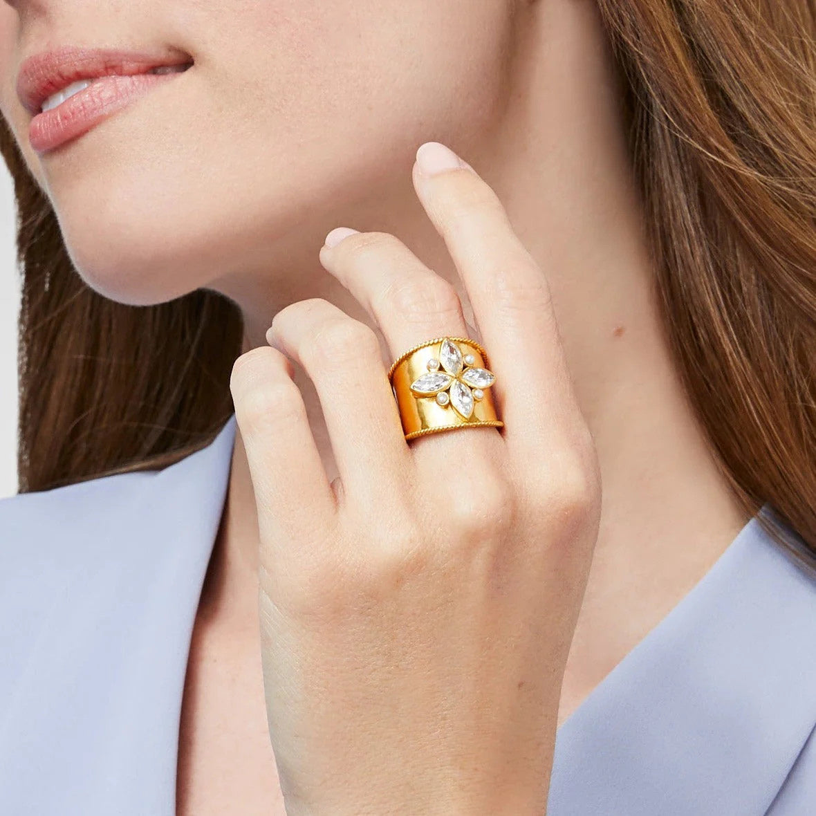 Monaco Statement Ring | Obsidian Black Size 8