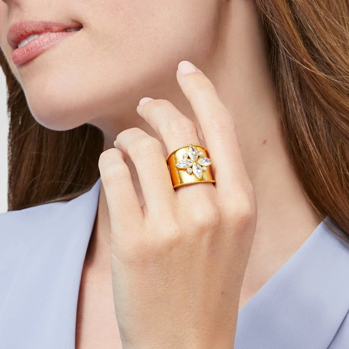 Monaco Statement Ring | Jade Green Size 8