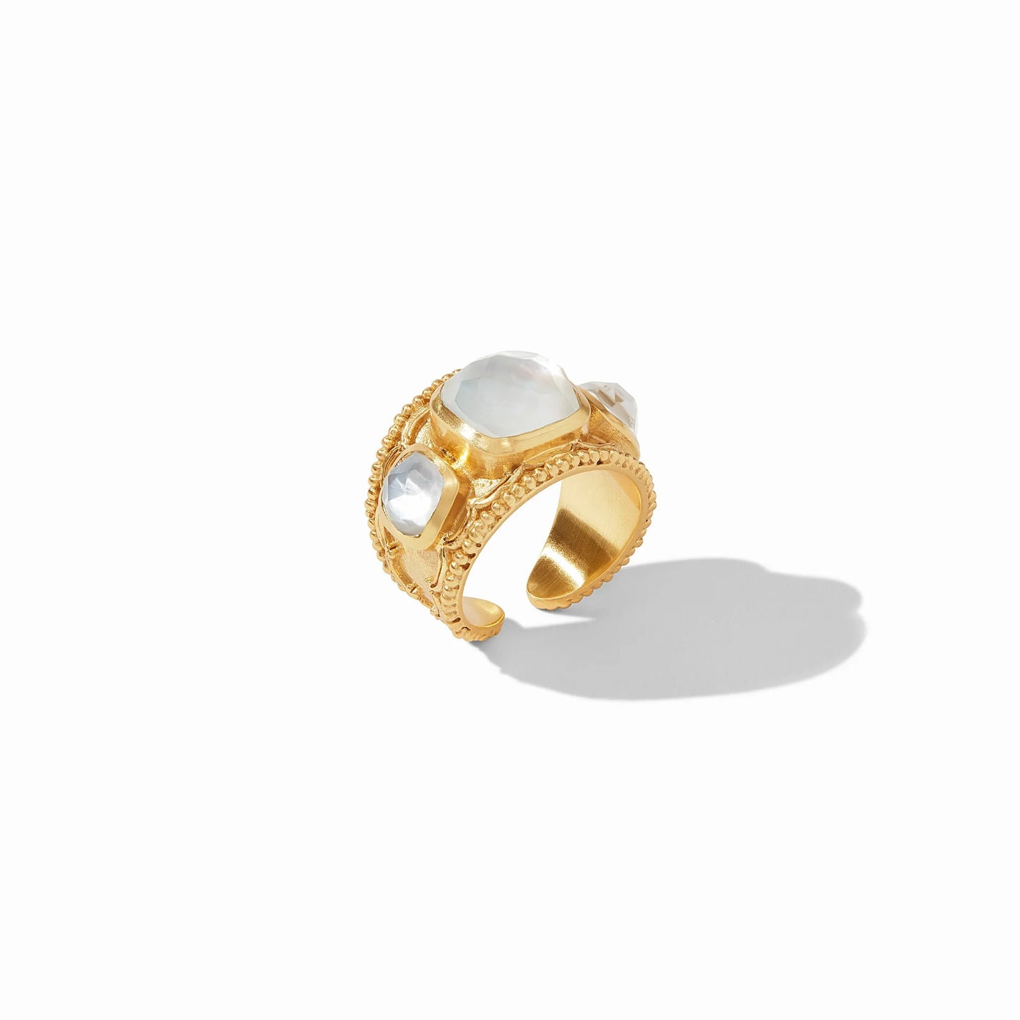 Trieste Statement Ring | Iridescent Peony Pink S7