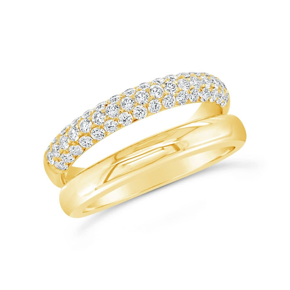 Diamond Pave Ring | .77c 14k YG