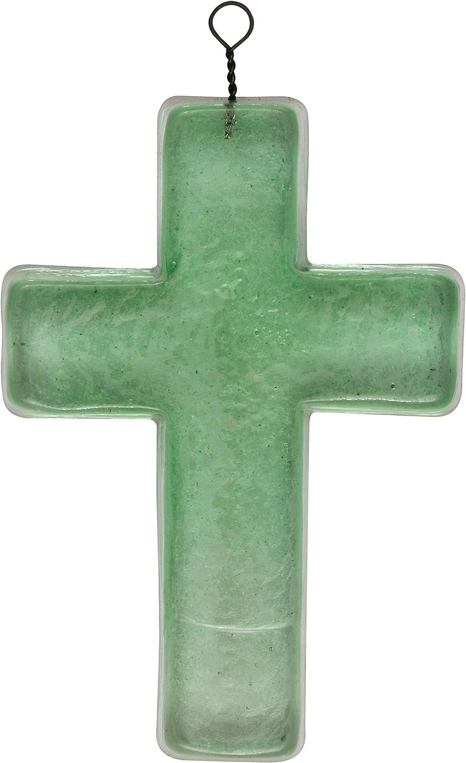 Recycled Glass Cross | 5.75in