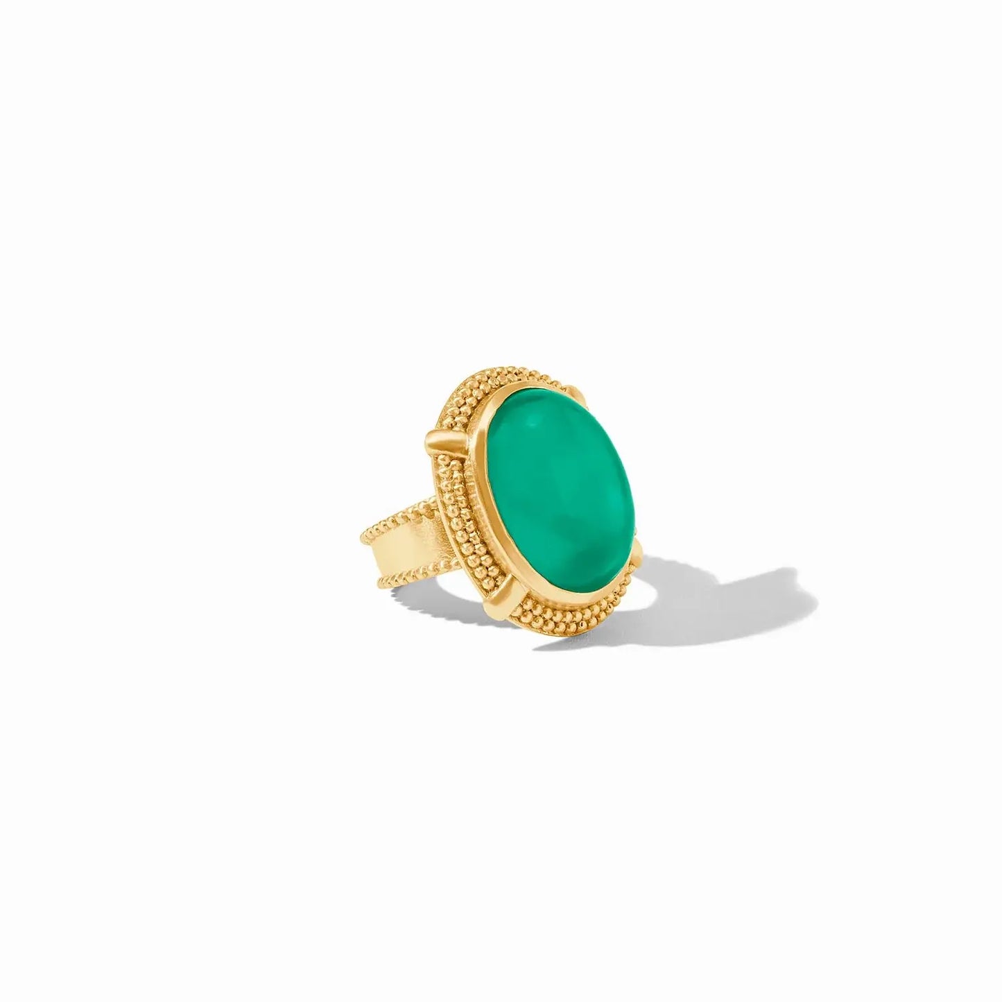 Cabochon Statement Ring | S7 Iridescent Emerald Green
