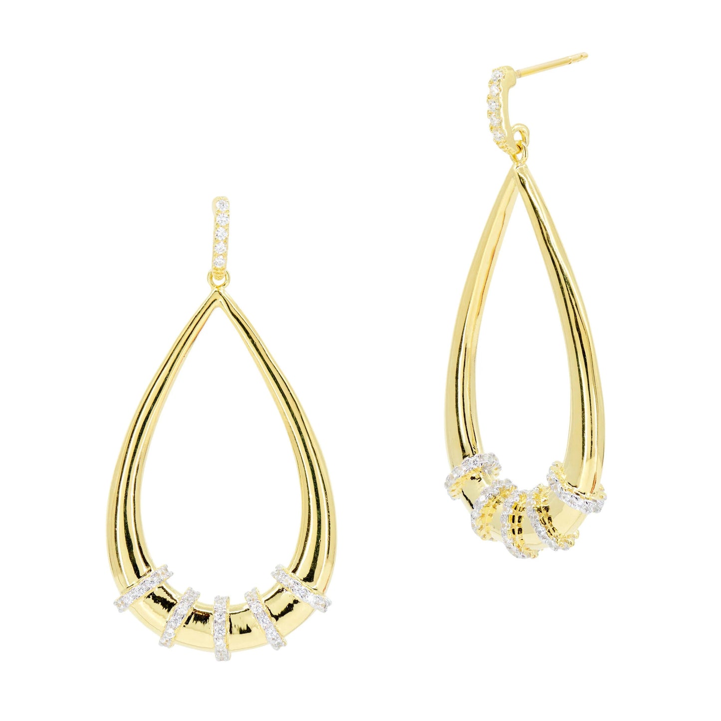 Sparkling Reflections Teardrop Earrings