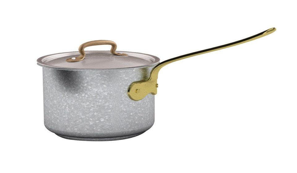 Vintage Stainless Steel Cookware | Saucepan + Lid 6-1/4in
