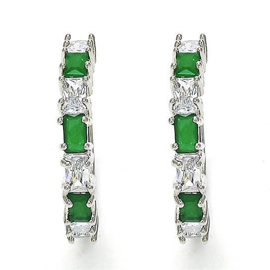 Silver Medium Hoop Earrings