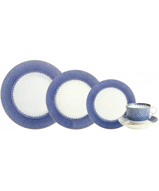 Mottahedeh Blue Lace Place Setting | 5pc