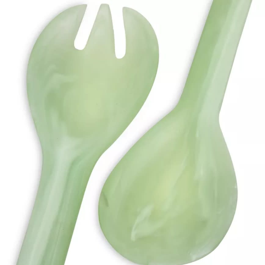 Resinware Handcrafted Salad Server Set | Everyday 11in