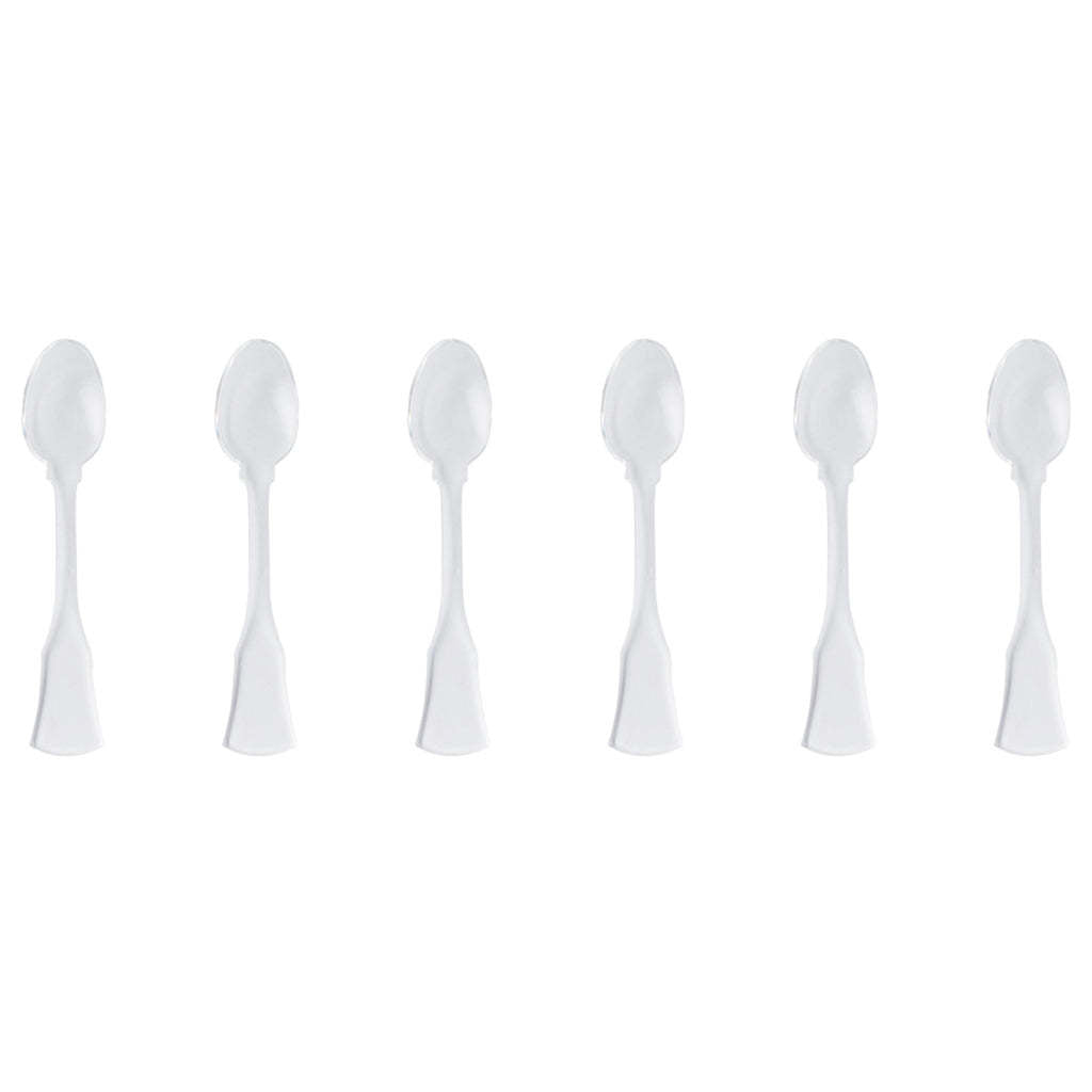 Sabre Paris Honorine Acrylic Demi-tasse Spoon | 4in White