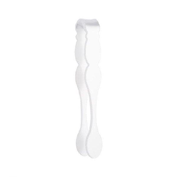 Sabre Paris Honorine Acrylic Tongs | 4.75in White