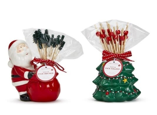 Toothpick Holder | Santa or Tree Assorted