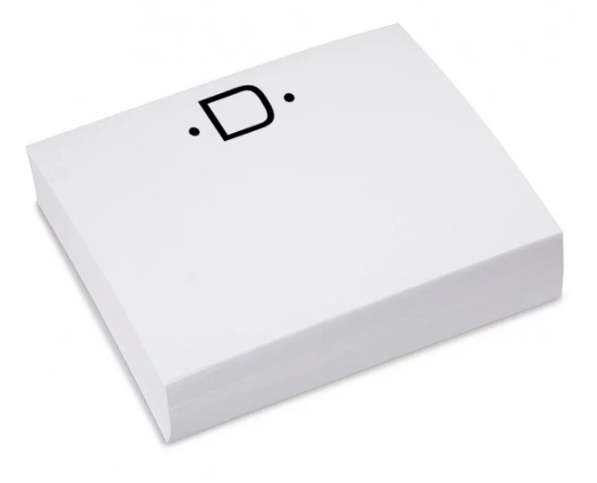 Luxe Notepad Gold Initial
