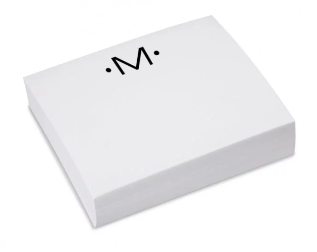 Luxe Notepad Gold Initial
