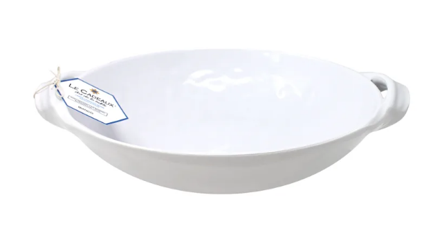 Bianco Per Tutti Large Two Handled Oval Bowl | White 13in