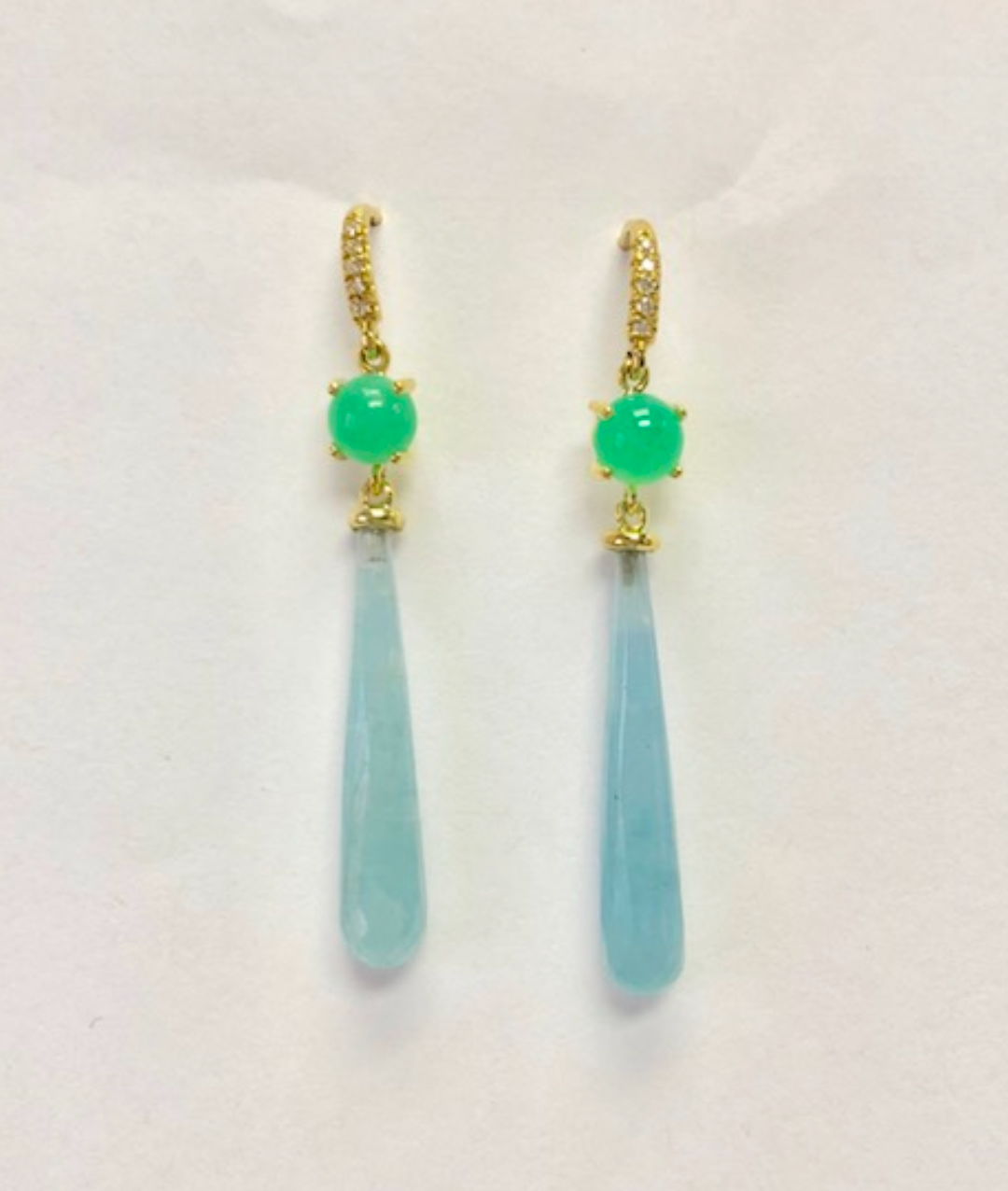 Chryso Aquamarine Brio Earring