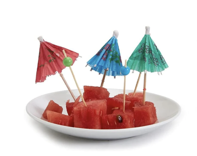 Umbrella Pick Set w/ Pagoda Holder