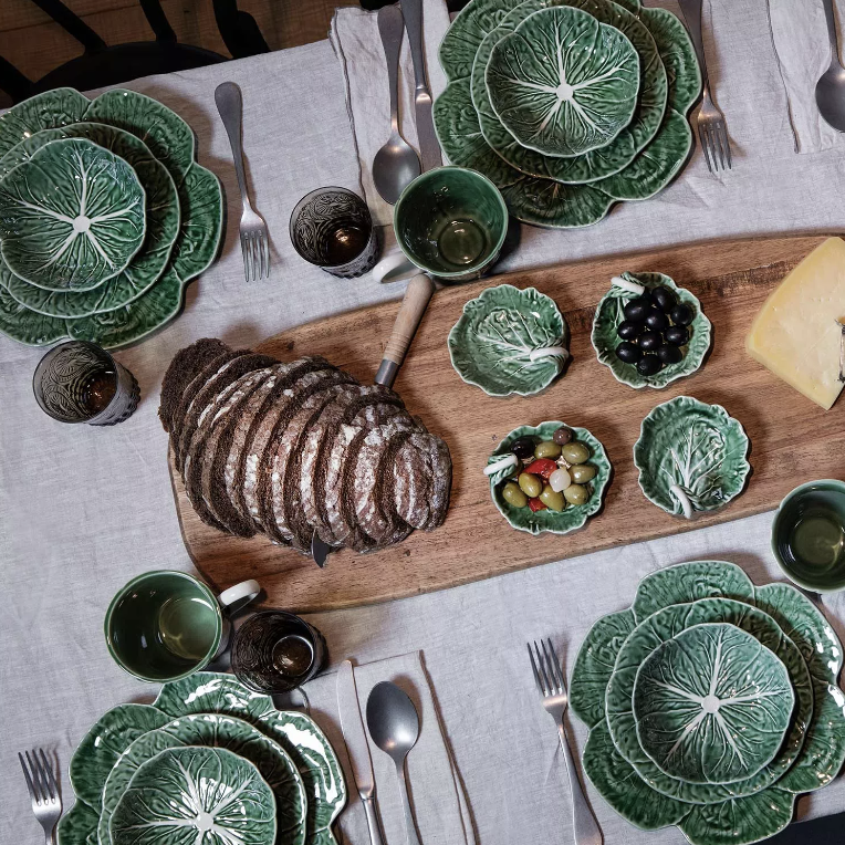 Bordallo Pinheiro Cabbage Cereal Bowl | 6.9in Green